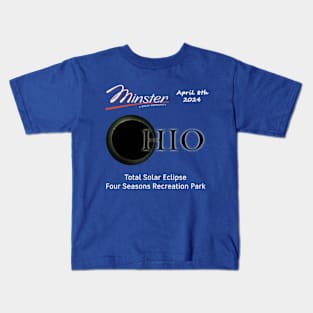 Minster Ohio April 8 2024 Eclipse 2 Kids T-Shirt